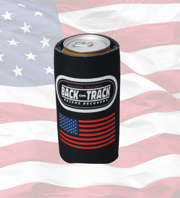 Back on Track Koozie